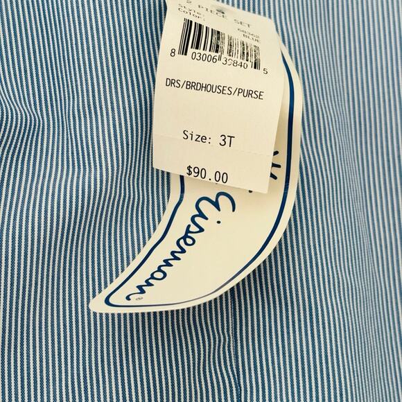 Florence Eiseman Birdhouse Appliqué Dress with Mini Purse Set Size 3T NWT - Picture 8 of 10